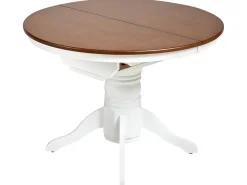 Sale Stół do jadalni rozkładany AKRON Jesion brązowy 106 cm Drewno Stoły Z Litego Drewna|Stoły Rozkładane