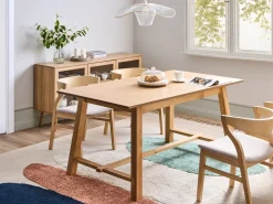 BARNES Jesion jasny 160/200 cm 90 cm Stoły Do Jadalni|Wszystkie Stoły
