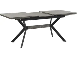 Outlet Stół do jadalni rozkładany BENSON Jasnoszary 80 cm Stoły Do Jadalni|Wszystkie Stoły
