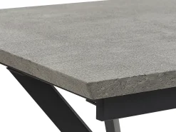 Outlet Stół do jadalni rozkładany BENSON Jasnoszary 80 cm Stoły Do Jadalni|Wszystkie Stoły
