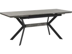 Outlet Stół do jadalni rozkładany BENSON Jasnoszary 80 cm Stoły Do Jadalni|Wszystkie Stoły