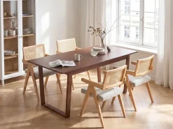Stół do jadalni rozkładany CAMDEN Jesion ciemny 160/200 cm 95 cm Stoły Do Jadalni|Wszystkie Stoły