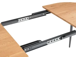 Discount Stół do jadalni rozkładany CLAVET Jasnobrązowy 120/160 cm 80 cm Stoły Do Jadalni|Wszystkie Stoły