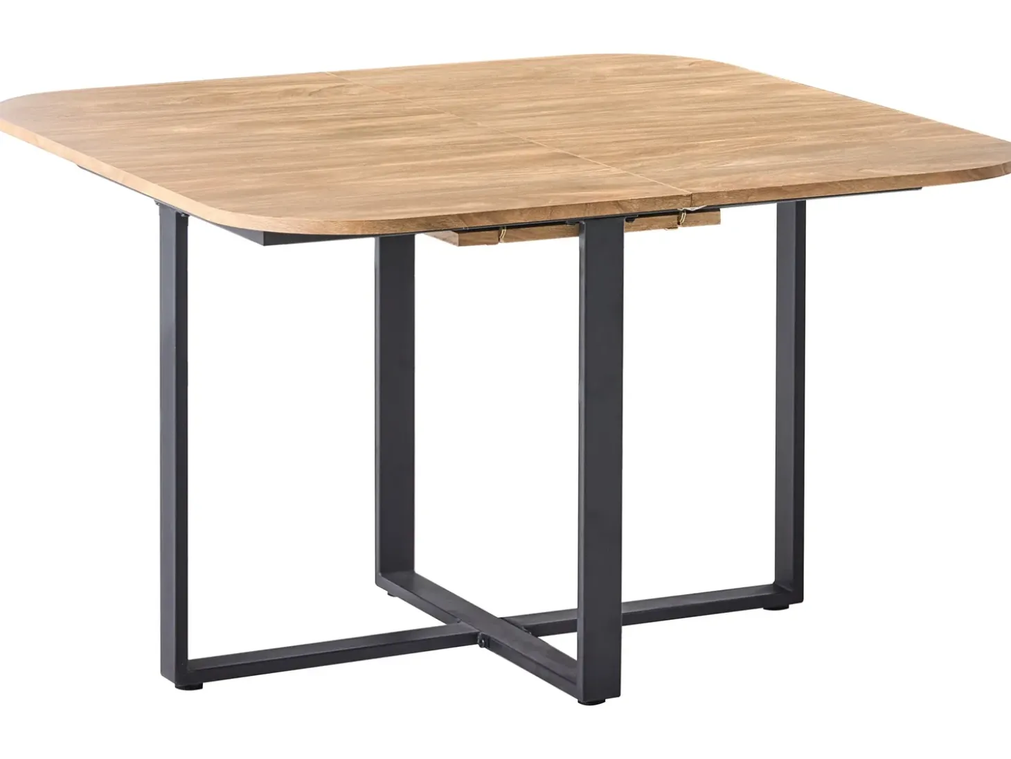 New Stół do jadalni rozkładany COOPER Brązowy 120/160 cm 120 cm Stoły Do Jadalni|Wszystkie Stoły