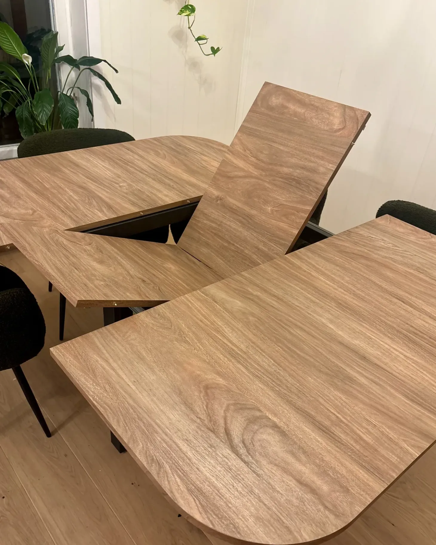 New Stół do jadalni rozkładany COOPER Brązowy 120/160 cm 120 cm Stoły Do Jadalni|Wszystkie Stoły
