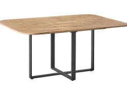 New Stół do jadalni rozkładany COOPER Brązowy 120/160 cm 120 cm Stoły Do Jadalni|Wszystkie Stoły