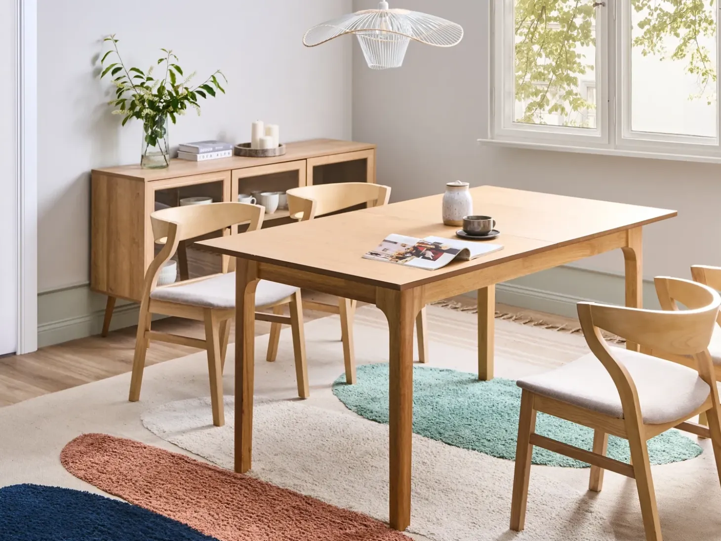 Clearance DELMAS Jesion jasny 160/200 cm 90 cm Stoły Do Jadalni|Wszystkie Stoły