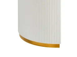 Clearance Stół do jadalni rozkładany DULVERTON Biały 160/200 cm 90 cm Stoły Do Jadalni|Wszystkie Stoły