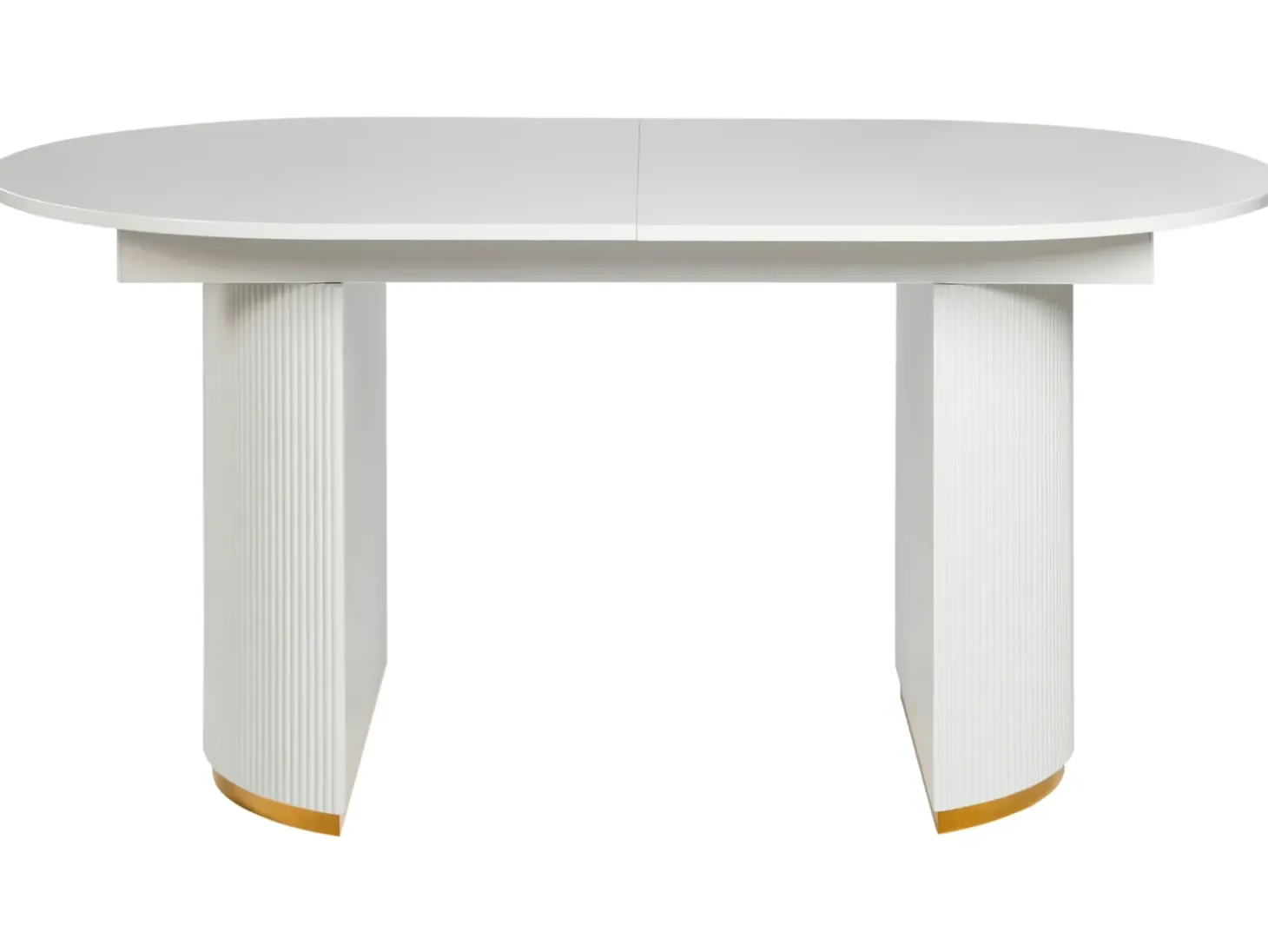 Clearance Stół do jadalni rozkładany DULVERTON Biały 160/200 cm 90 cm Stoły Do Jadalni|Wszystkie Stoły