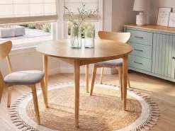 Discount Stół do jadalni rozkładany ECHO Dąb jasny 107/137 cm 107 cm Stoły Do Jadalni|Wszystkie Stoły