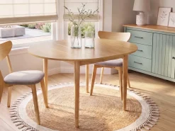 Discount Stół do jadalni rozkładany ECHO Dąb jasny 107/137 cm 107 cm Stoły Do Jadalni|Wszystkie Stoły