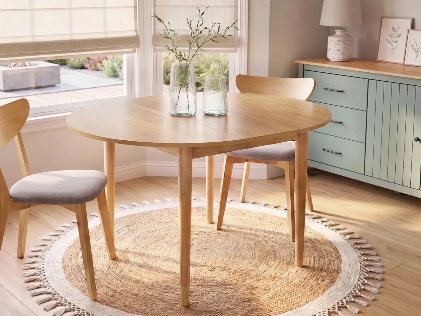 Discount Stół do jadalni rozkładany ECHO Dąb jasny 107/137 cm 107 cm Stoły Do Jadalni|Wszystkie Stoły
