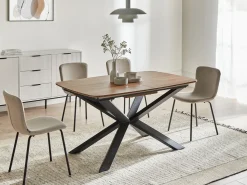 Outlet Stół do jadalni rozkładany GAIRDNER Brązowy 140/180 cm 90 cm Stoły Do Jadalni|Wszystkie Stoły
