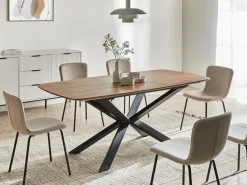 Outlet Stół do jadalni rozkładany GAIRDNER Brązowy 140/180 cm 90 cm Stoły Do Jadalni|Wszystkie Stoły