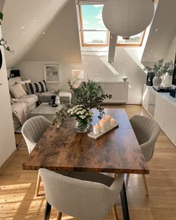 Sale Stół do jadalni rozkładany HARLOW Ciemnobrązowy 140/180 cm 90 cm Stoły Do Jadalni|Wszystkie Stoły