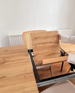 Online Stół do jadalni rozkładany HARLOW Brązowy 140/180 cm 90 cm Stoły Do Jadalni|Wszystkie Stoły