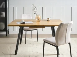 Online Stół do jadalni rozkładany HARLOW Brązowy 140/180 cm 90 cm Stoły Do Jadalni|Wszystkie Stoły