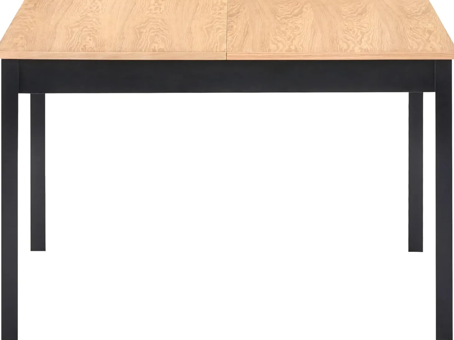 Clearance Stół do jadalni rozkładany HOUSTON Jasnobrązowy/ czarny 120/150 cm 90 cm Drewno sosnowe Stoły Z Litego Drewna|Stoły Rozkładane