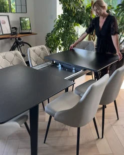 Discount Stół do jadalni rozkładany IRVINGTON 160/200 cm 90 cm Stoły Do Jadalni|Wszystkie Stoły