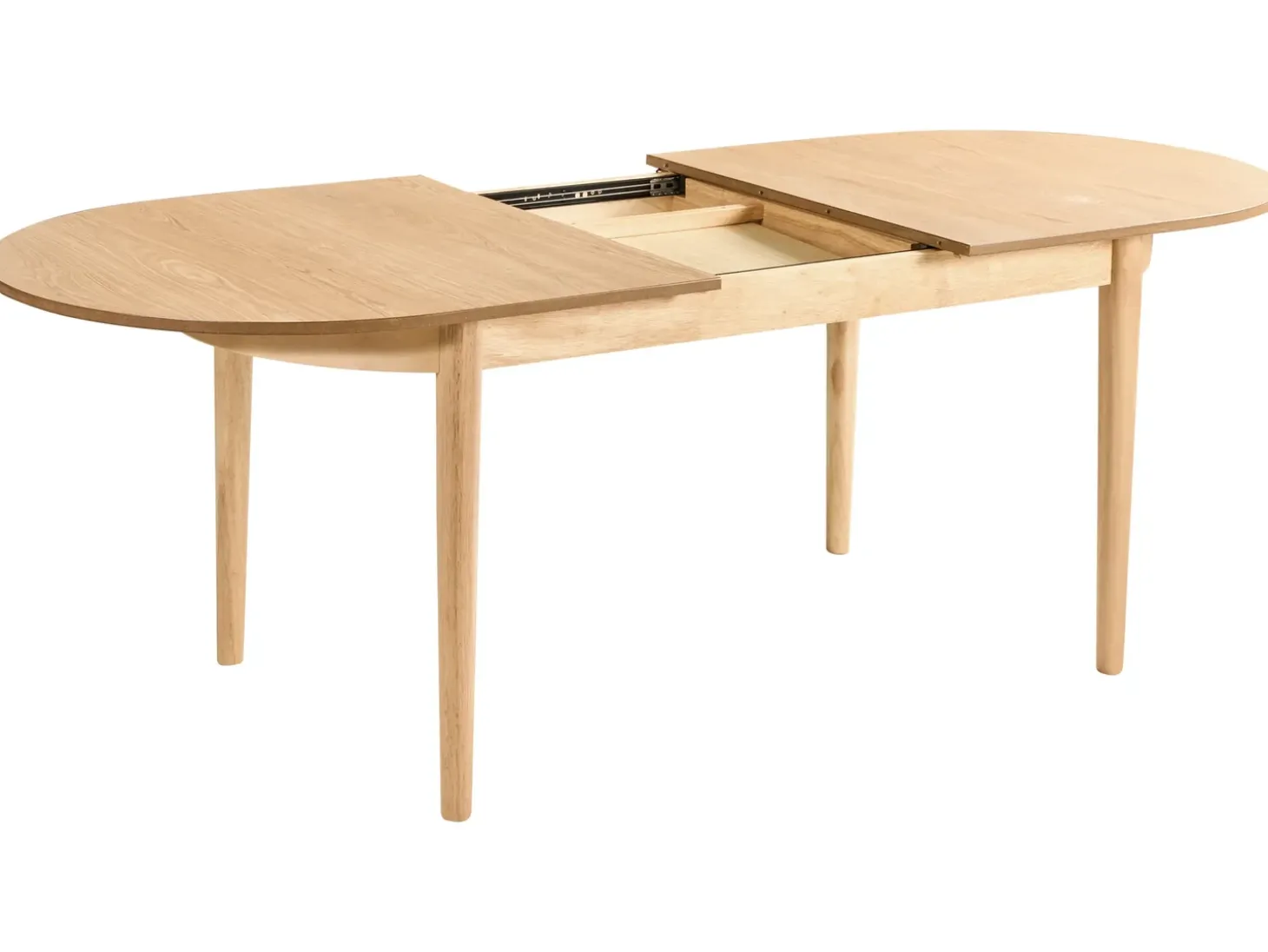 Clearance Stół do jadalni rozkładany LARTO Jesion jasny 180/220 cm 90 cm Stoły Do Jadalni|Wszystkie Stoły