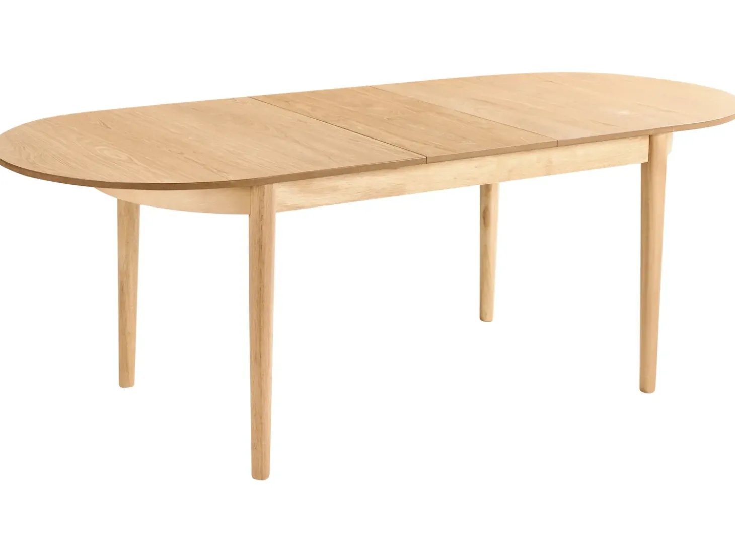 Clearance Stół do jadalni rozkładany LARTO Jesion jasny 180/220 cm 90 cm Stoły Do Jadalni|Wszystkie Stoły