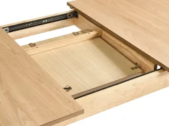 Clearance Stół do jadalni rozkładany LARTO Jesion jasny 180/220 cm 90 cm Stoły Do Jadalni|Wszystkie Stoły