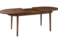 Outlet Stół do jadalni rozkładany LARTO Jesion ciemny 180/220 cm 90 cm Stoły Do Jadalni|Wszystkie Stoły