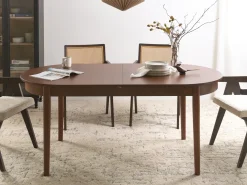 Outlet Stół do jadalni rozkładany LARTO Jesion ciemny 180/220 cm 90 cm Stoły Do Jadalni|Wszystkie Stoły