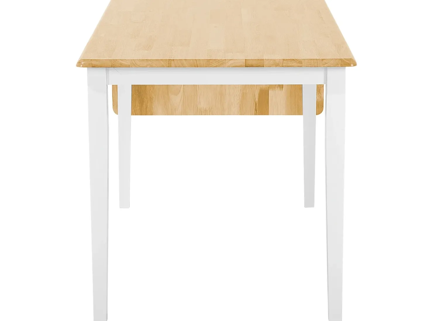 Clearance Stół do jadalni rozkładany LOUISIANA Jasnobrązowy 120/160 cm 75 cm Drewno Stoły Z Litego Drewna|Stoły Rozkładane