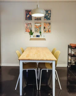 Clearance Stół do jadalni rozkładany LOUISIANA Jasnobrązowy 120/160 cm 75 cm Drewno Stoły Z Litego Drewna|Stoły Rozkładane