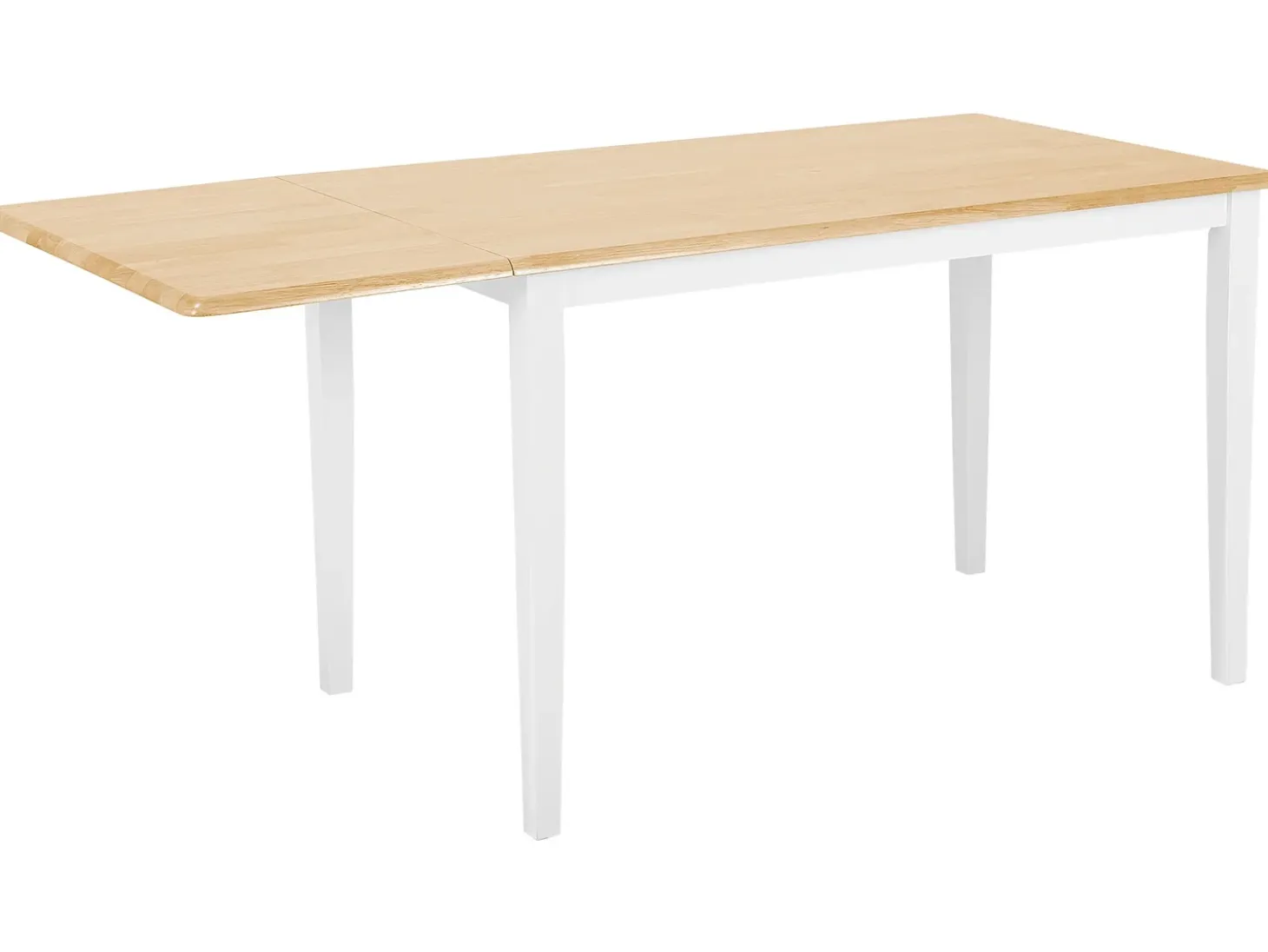 Clearance Stół do jadalni rozkładany LOUISIANA Jasnobrązowy 120/160 cm 75 cm Drewno Stoły Z Litego Drewna|Stoły Rozkładane
