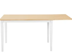 Clearance Stół do jadalni rozkładany LOUISIANA Jasnobrązowy 120/160 cm 75 cm Drewno Stoły Z Litego Drewna|Stoły Rozkładane