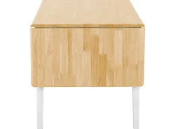 Clearance Stół do jadalni rozkładany LOUISIANA Jasnobrązowy 120/160 cm 75 cm Drewno Stoły Z Litego Drewna|Stoły Rozkładane