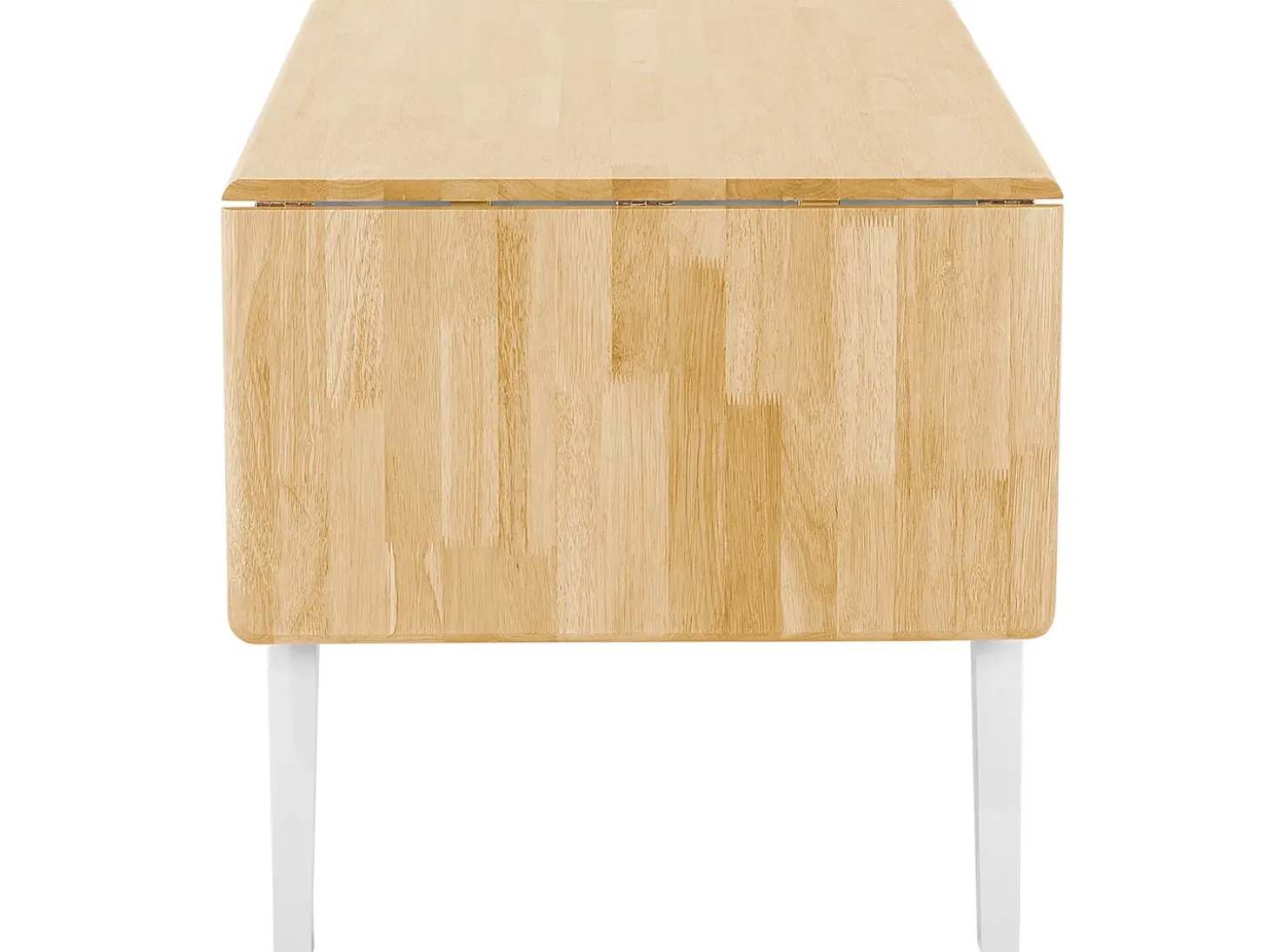 Clearance Stół do jadalni rozkładany LOUISIANA Jasnobrązowy 120/160 cm 75 cm Drewno Stoły Z Litego Drewna|Stoły Rozkładane