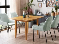 Discount Stół do jadalni rozkładany MASELA 90/120 cm 60 cm Drewno Stoły Z Litego Drewna|Stoły Rozkładane