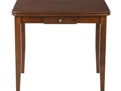 Sale Stół do jadalni rozkładany MASELA Ciemno 90/120 cm 60 cm Drewno Stoły Z Litego Drewna|Stoły Rozkładane
