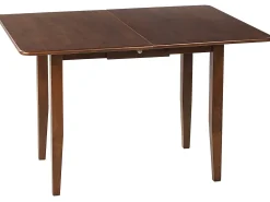 Sale Stół do jadalni rozkładany MASELA Ciemno 90/120 cm 60 cm Drewno Stoły Z Litego Drewna|Stoły Rozkładane