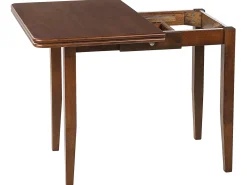 Sale Stół do jadalni rozkładany MASELA Ciemno 90/120 cm 60 cm Drewno Stoły Z Litego Drewna|Stoły Rozkładane