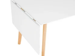 Sale Stół do jadalni rozkładany MEDIO Biały 120/155 cm 80 cm Stoły Do Jadalni|Wszystkie Stoły