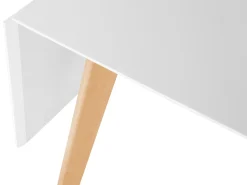 Sale Stół do jadalni rozkładany MEDIO Biały 120/155 cm 80 cm Stoły Do Jadalni|Wszystkie Stoły