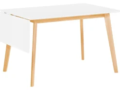 Sale Stół do jadalni rozkładany MEDIO Biały 120/155 cm 80 cm Stoły Do Jadalni|Wszystkie Stoły