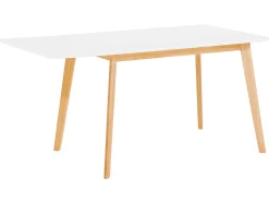 Sale Stół do jadalni rozkładany MEDIO Biały 120/155 cm 80 cm Stoły Do Jadalni|Wszystkie Stoły