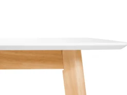 Sale Stół do jadalni rozkładany MEDIO Biały 120/155 cm 80 cm Stoły Do Jadalni|Wszystkie Stoły