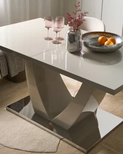 Outlet Stół do jadalni rozkładany MERRAN Jasno 160/200 cm 90 cm Stoły Do Jadalni|Wszystkie Stoły