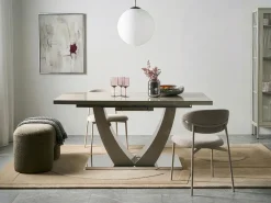 Outlet Stół do jadalni rozkładany MERRAN Jasno 160/200 cm 90 cm Stoły Do Jadalni|Wszystkie Stoły