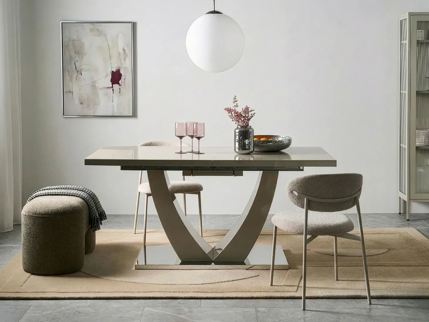 Outlet Stół do jadalni rozkładany MERRAN Jasno 160/200 cm 90 cm Stoły Do Jadalni|Wszystkie Stoły