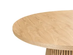 Clearance Stół do jadalni rozkładany MOORE Jesion jasny 120/160 cm 120 cm Stoły Do Jadalni|Wszystkie Stoły