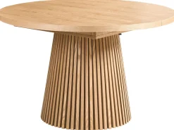 Clearance Stół do jadalni rozkładany MOORE Jesion jasny 120/160 cm 120 cm Stoły Do Jadalni|Wszystkie Stoły