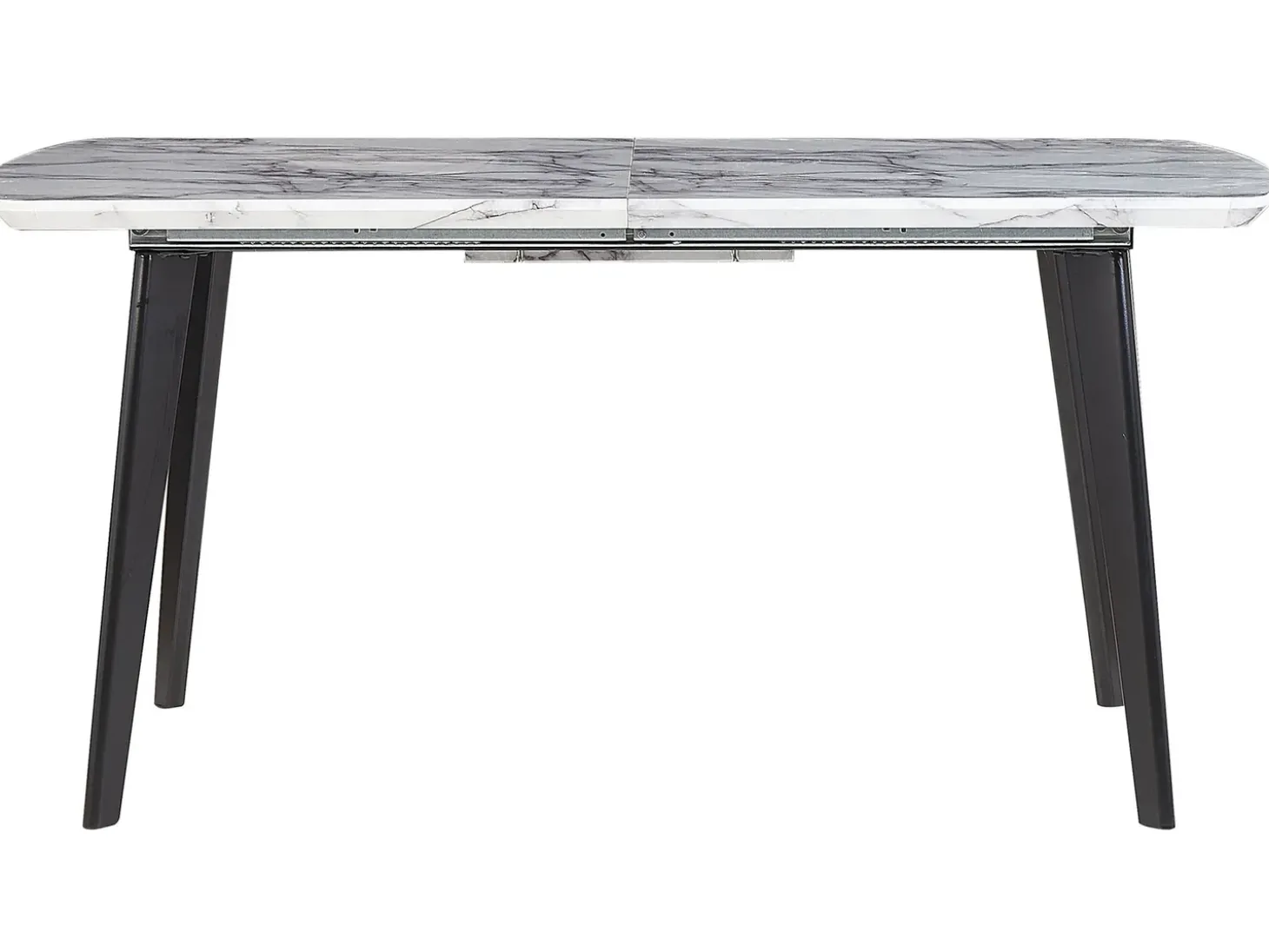 Clearance Stół do jadalni rozkładany MOSBY Szary marmur 160/200 cm 90 cm Stoły Do Jadalni|Wszystkie Stoły