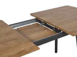 Discount Stół do jadalni rozkładany SALVADOR Ciemnobrązowy 160/200 cm 90 cm Stoły Do Jadalni|Wszystkie Stoły